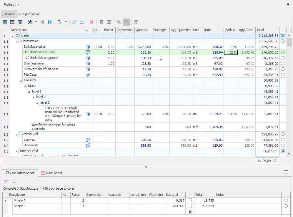 Multiplier and aggregate columns functionality in Cubit Software