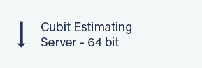 Cubit Estimating Server 64 bit button